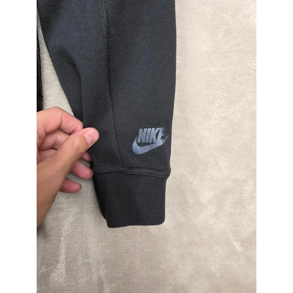 Nike Aeroloft 800 Down Fill Crew Sweatshirt Mens L Black Hybrid Side Zip 678265